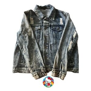 Denim Wash Jean Jacket; Women/Large